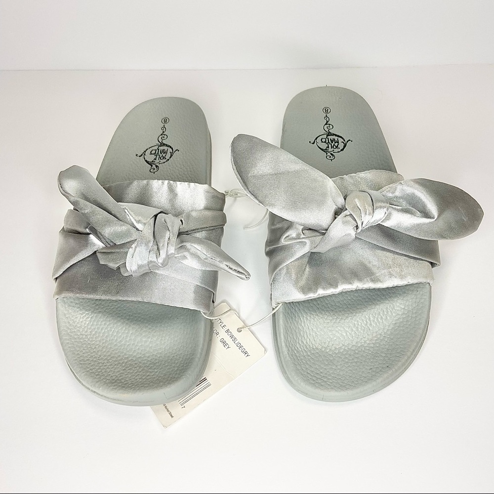 Soul Mates Gray Slides, 8 (Fits 6.5-8)